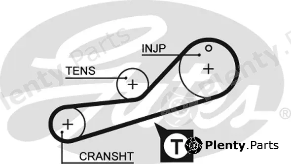 Gates 5452XS — Timing Belt PowerGrip®