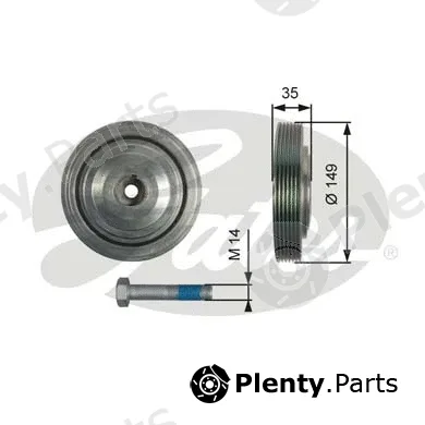 Gates TVD1103A — Belt Pulley, crankshaft DriveAlign®