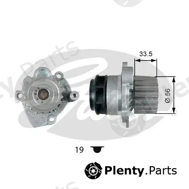 Gates WP0091 — Water Pump, engine cooling