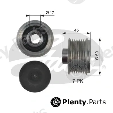 Gates OAP7136 — Alternator Freewheel Clutch DriveAlign®