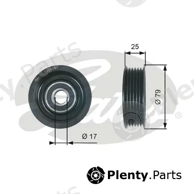 Gates T36420 — Deflection/Guide Pulley, V-ribbed belt DriveAlign®