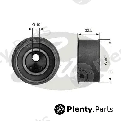 Gates T41046 — Tensioner Pulley, timing belt PowerGrip®