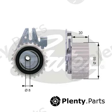 Gates T43024 — Tensioner Pulley, timing belt PowerGrip®