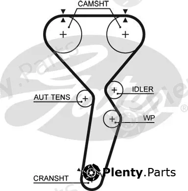 Gates 5585XS — Timing Belt PowerGrip®