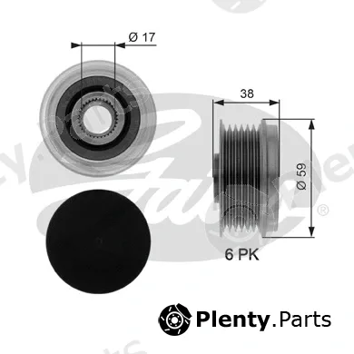 Gates OAP7039 — Alternator Freewheel Clutch DriveAlign®
