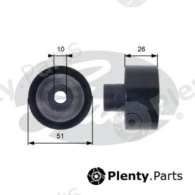Gates T36090 — Deflection/Guide Pulley, V-ribbed belt DriveAlign®