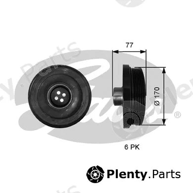 Gates TVD1140 — Belt Pulley, crankshaft DriveAlign®