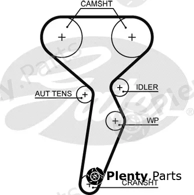 Gates 5671XS — Timing Belt PowerGrip®