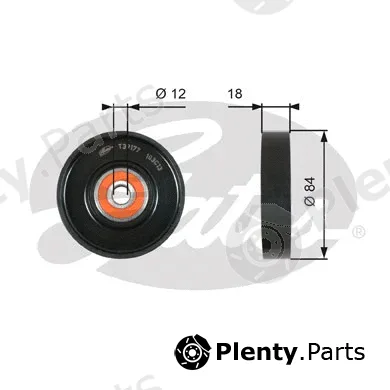Gates T39177 — Tensioner Pulley, V-ribbed belt DriveAlign®