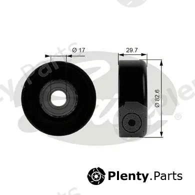 Gates T38005 — Deflection/Guide Pulley, V-ribbed belt DriveAlign®