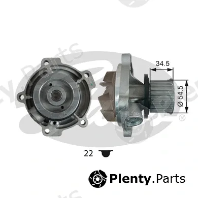 Gates WP0149 — Water Pump, engine cooling