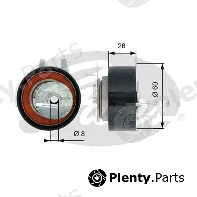 Gates T43199 — Tensioner Pulley, timing belt PowerGrip®
