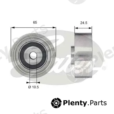 Gates T42190 — Deflection/Guide Pulley, timing belt PowerGrip®