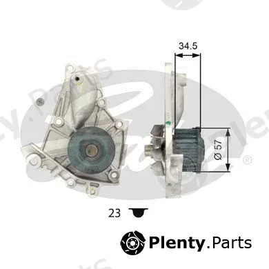 Gates WP0071 — Water Pump, engine cooling
