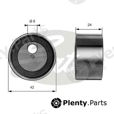 Gates T41009 — Tensioner Pulley, timing belt PowerGrip®