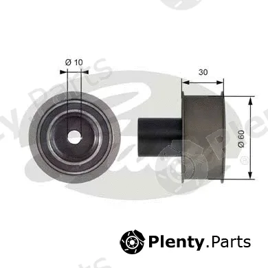 Gates T42136 — Deflection/Guide Pulley, timing belt PowerGrip®