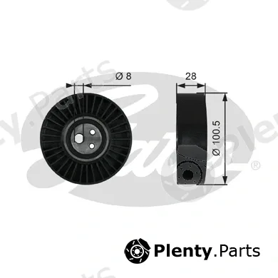 Gates T36003 — Tensioner Pulley, V-ribbed belt DriveAlign®