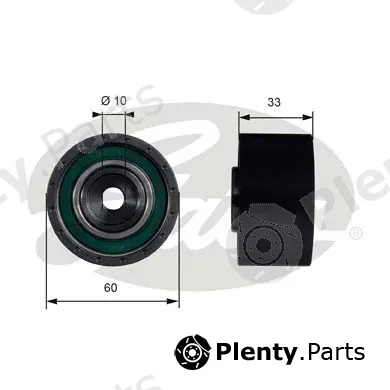 Gates T42010 — Deflection/Guide Pulley, timing belt PowerGrip®