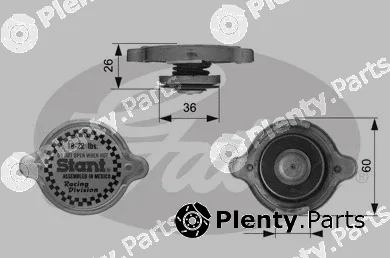 Gates RC10371 — Cap, radiator