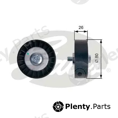 Gates T36404 — Deflection/Guide Pulley, V-ribbed belt DriveAlign®