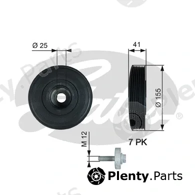 Gates TVD1017A — Belt Pulley, crankshaft DriveAlign®