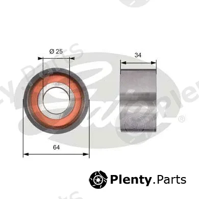 Gates T41234 — Tensioner Pulley, timing belt PowerGrip®