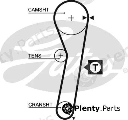 Gates 5262XS — Timing Belt PowerGrip®