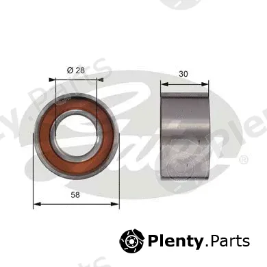 Gates T41295 — Tensioner Pulley, timing belt PowerGrip®