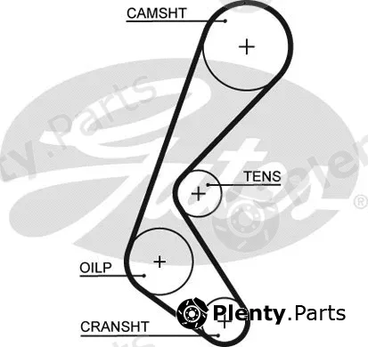 Gates 5628XS — Timing Belt PowerGrip®