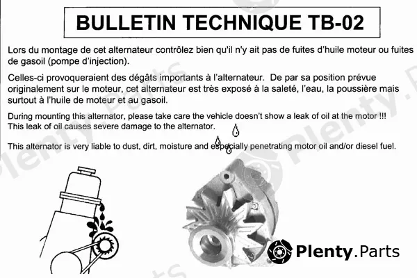 Da Silva 010631 — Alternator DA SILVA