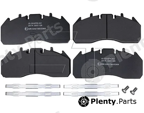 St-Templin 03.120.8700.451 — Brake Pad Set, disc brake