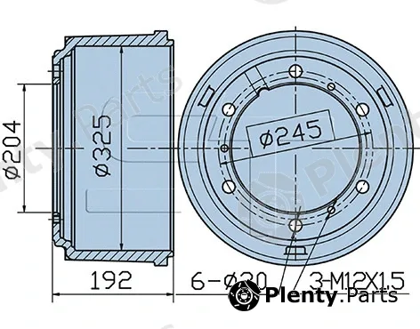 St-Templin 03.090.0919.030 — Brake Drum