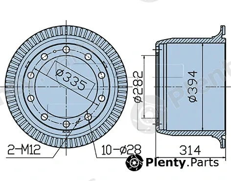 St-Templin 03.090.4004.050 — Brake Drum