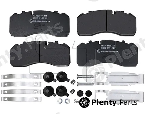 St-Templin 03.120.8700.111 — Brake Pad Set, disc brake
