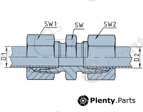 St-Templin 02.210.7133.020 — Connector, compressed air line