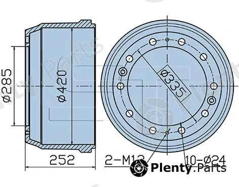 St-Templin 03.090.0279.090 — Brake Drum