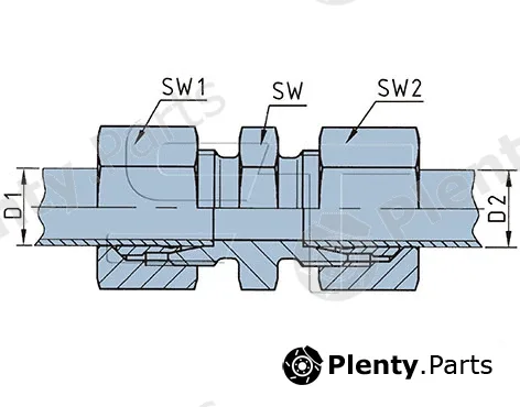 St-Templin 02.210.7133.010 — Connector, compressed air line