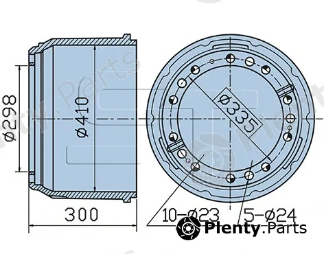St-Templin 03.090.0919.020 — Brake Drum