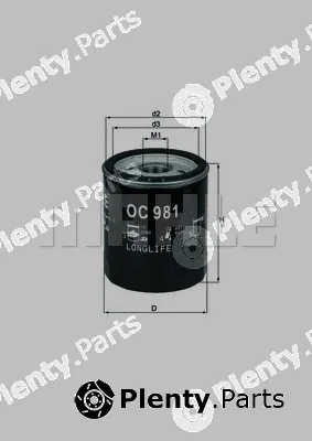 Knecht OC981 — Oil Filter