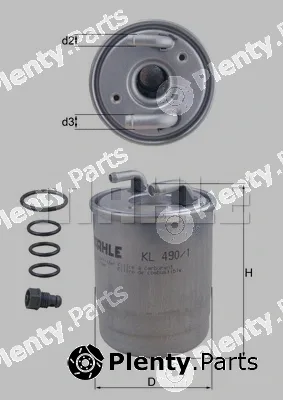 Knecht KL490/1D — Fuel Filter