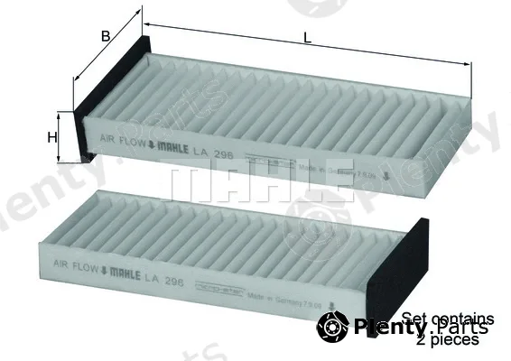 Knecht LA296/S — Filter, cabin air