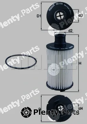Knecht OX774D — Oil Filter