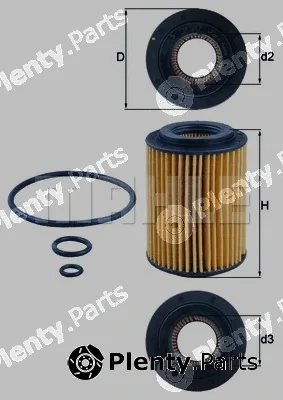 Knecht OX347D — Oil Filter