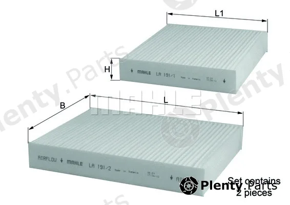 Knecht LA191/S — Filter, cabin air