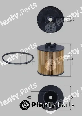 Knecht OX341D — Oil Filter