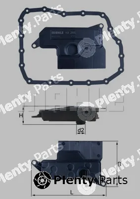 Knecht HX266D — Hydraulic Filter, automatic transmission