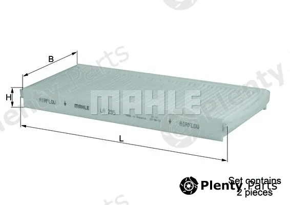 Knecht LA235/S — Filter, cabin air
