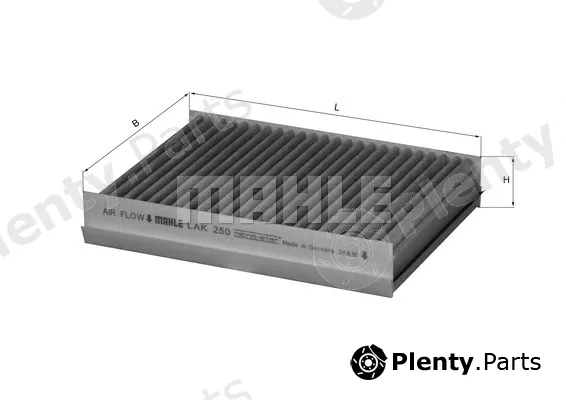 Knecht LAK250 — Filter, cabin air