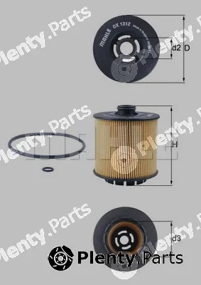 Knecht OX1312D — Oil Filter