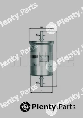 Knecht KL165/1 — Fuel Filter